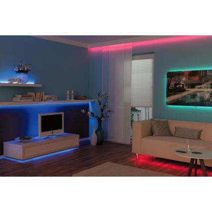 Paulmann 3988 - LED RGBW/13W dimbare strip TIP 5 m 230V + afstandsbediening