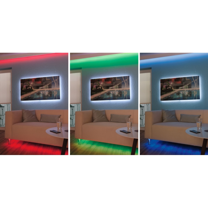 Paulmann 3988 - LED RGBW/13W dimbare strip TIP 5 m 230V + afstandsbediening