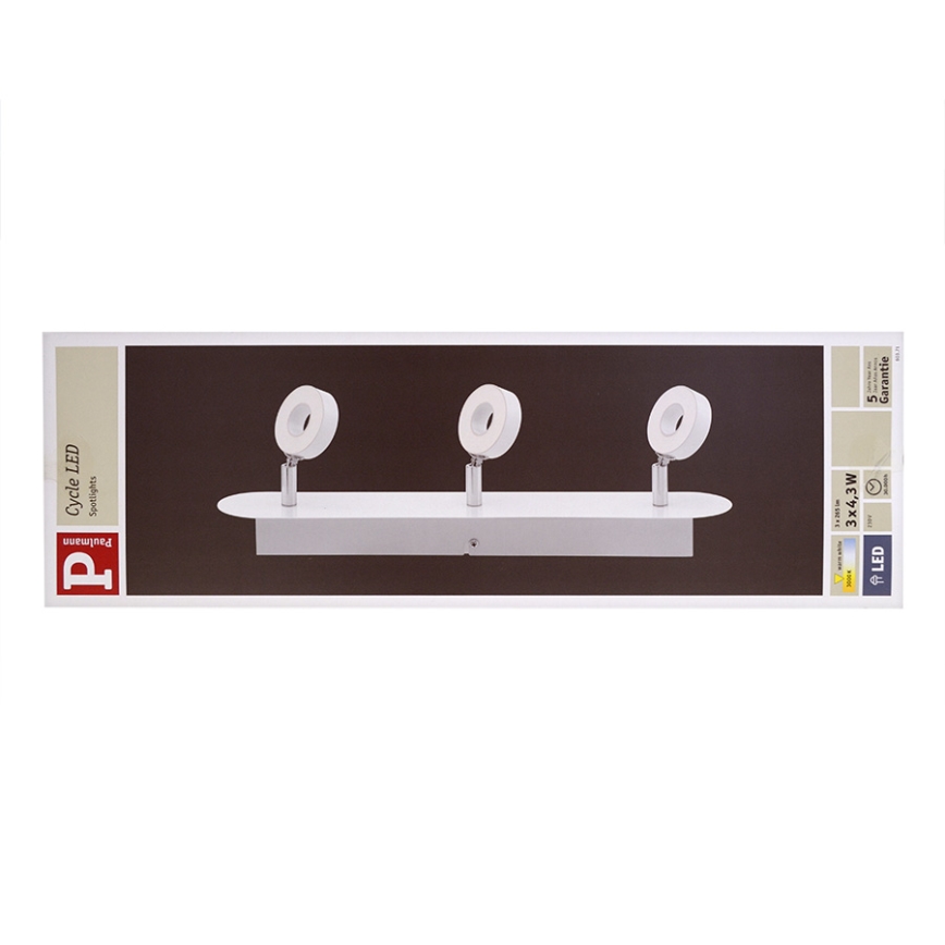Paulmann 60371 - Spot LED CYCLE 3xLED/4,3W/230V