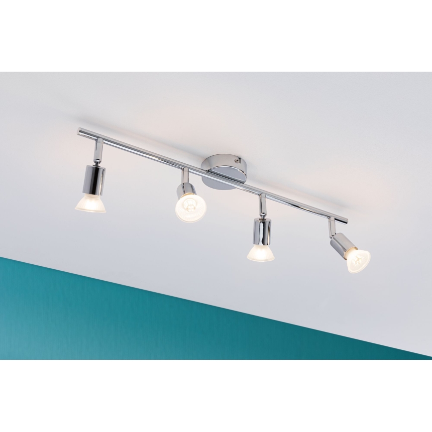 Paulmann 66753 - 4xGU10/10W IP44 Badkamer spot CAROLINA 230V
