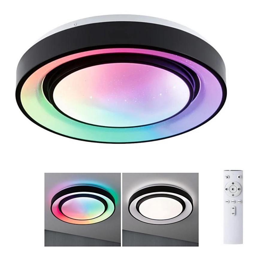 Paulmann 70545 - Plafonnier à intensité variable LED RGBW/38,5W RAINBOW 230V 3000-6500K + Télécommande