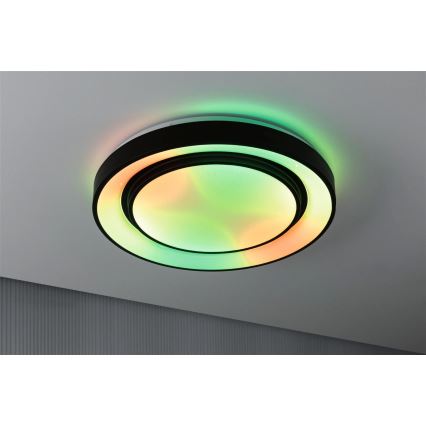 Paulmann 70545 - Plafonnier à intensité variable LED RGBW/38,5W RAINBOW 230V 3000-6500K + Télécommande