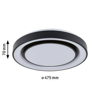 Paulmann 70545 - Plafonnier à intensité variable LED RGBW/38,5W RAINBOW 230V 3000-6500K + Télécommande