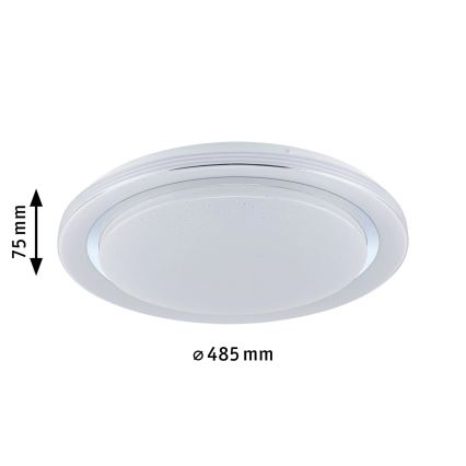 Paulmann 70547 - Plafonnier à intensité variable LED RGBW/38,5W RAINBOW 230V 3000-6500K + Télécommande