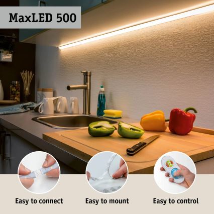 Paulmann 70627 - LED RGB/18W IP44 Dimbare badkamerstrip MAXLED 1,5 m 230V + afstandsbediening