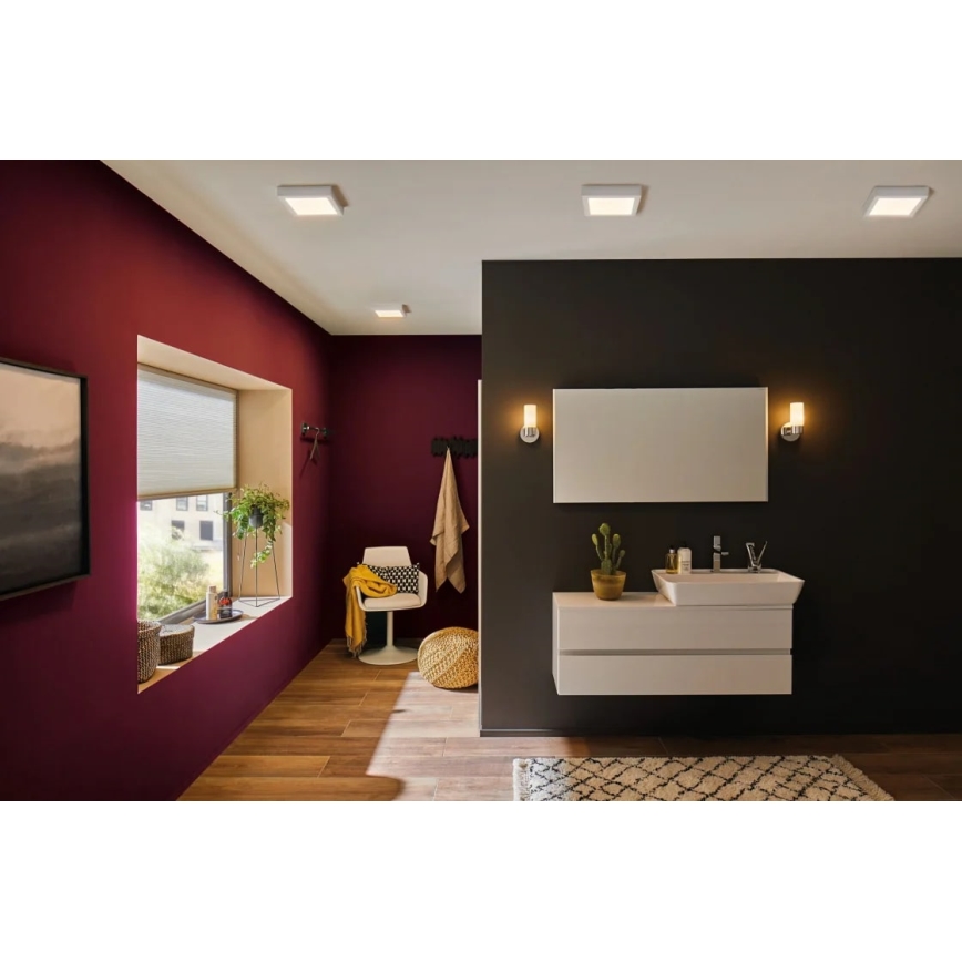 Paulmann 70645 - LED/12,5W Plafonnier LUNAR 230V 22,5x22,5 cm blanc