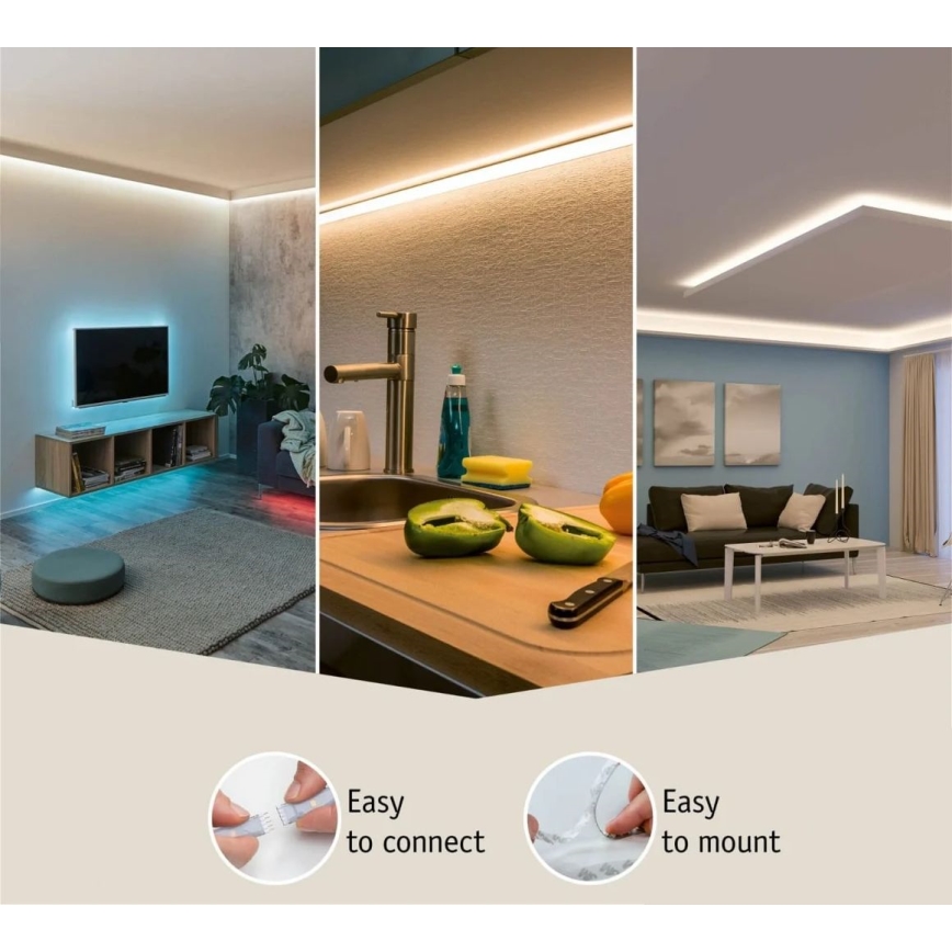 Paulmann 70671 - LED/18W IP44 Ruban de salle de bain à intensité variable MAXLED 1,5 m 6500K 230V