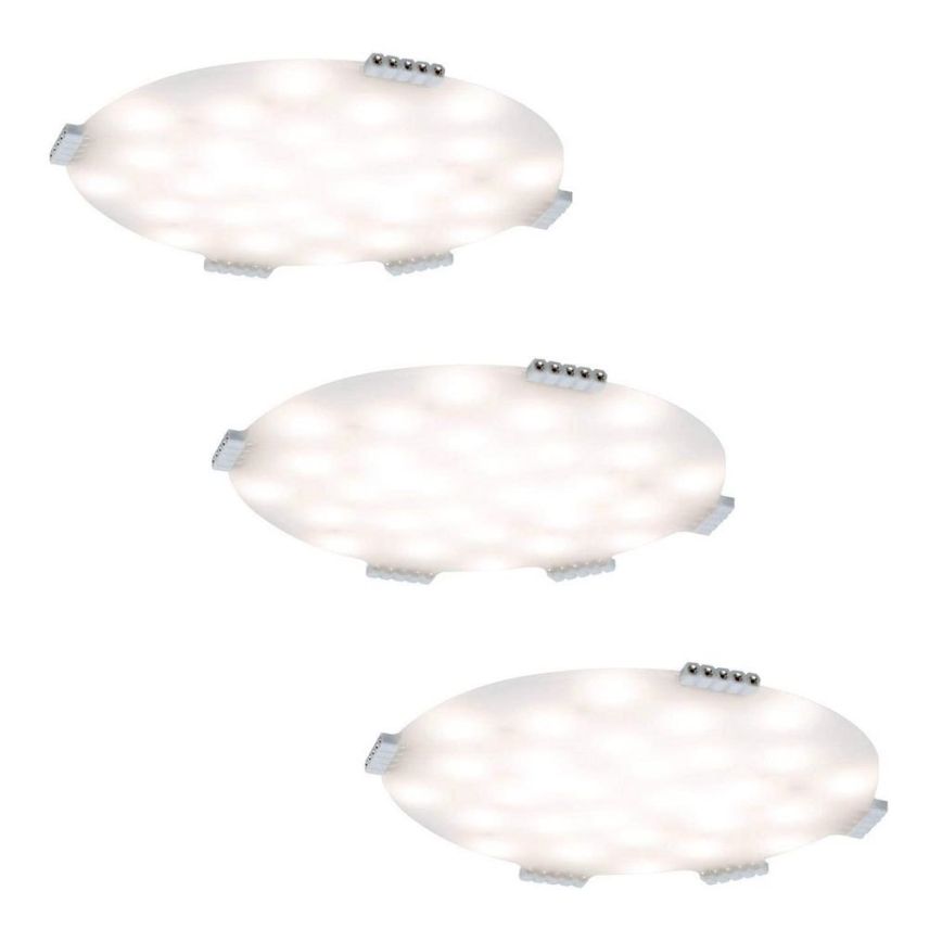 Paulmann 70711 - LOT 3xLED/2,8W Éclairage de meubles avec un détecteur SOFTPAD 230V 2700K