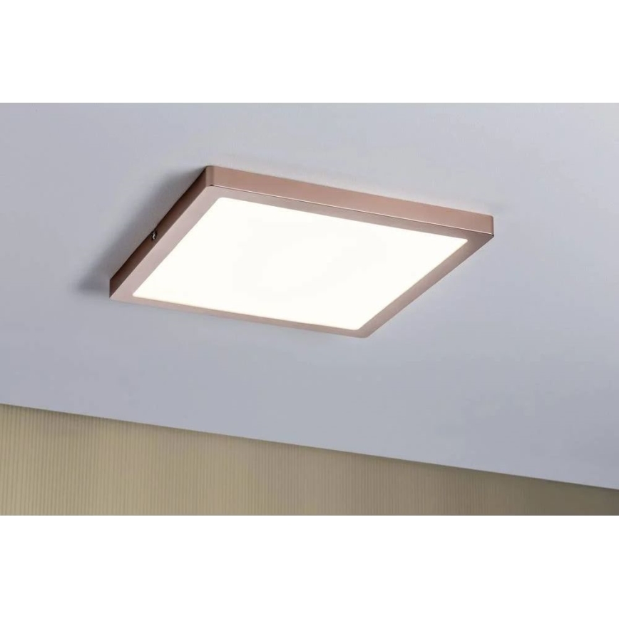 Paulmann 70873 - LED/24W Dimbaar lichtpaneel ATRIA 230V 2700K 30x30 cm Roségoud