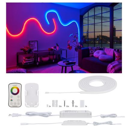 Paulmann 70966 - LED-RGB/27W IP67 Ruban dimmable d'extérieur FLOW 3m 230/24V