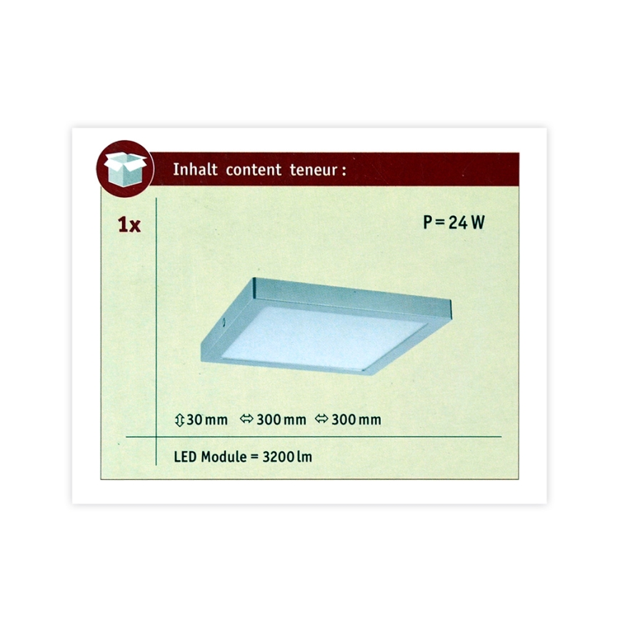 Paulmann 70982 - LED / 22W Plafondlamp ABIA 230V