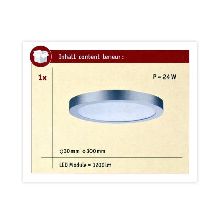 Paulmann 70983 - LED / 22W Plafondlamp ABIA 230V