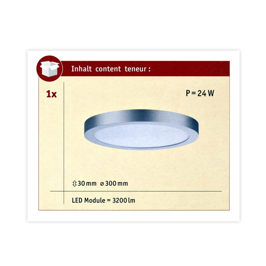 Paulmann 70983 - LED / 22W Plafondlamp ABIA 230V