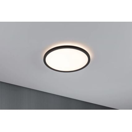 Paulmann 70998 - LED/16W Bevestigd lichtpaneel ATRIA 230V 3000K diameter 29,3 cm zwart