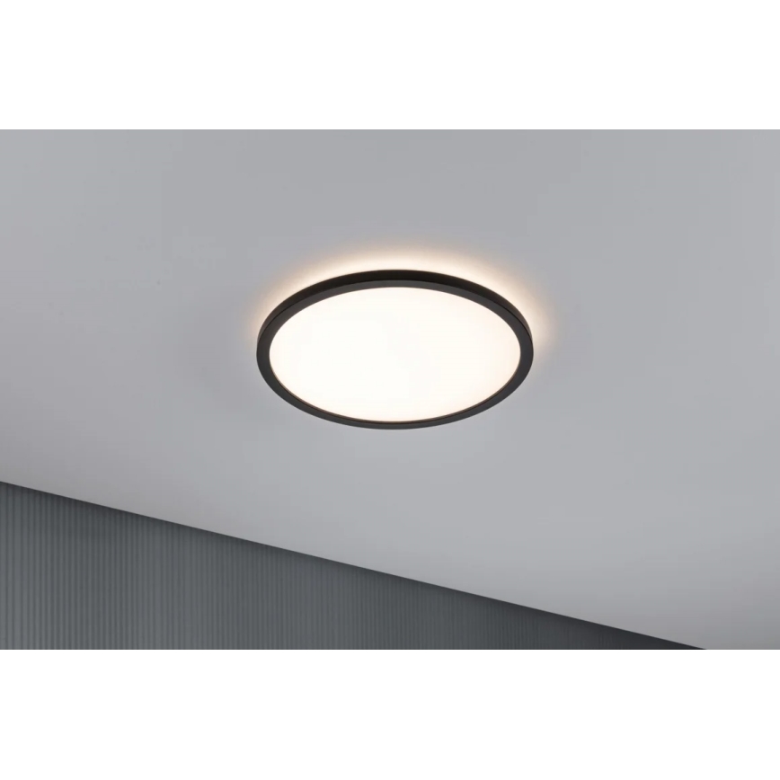 Paulmann 70998 - LED/16W Bevestigd lichtpaneel ATRIA 230V 3000K diameter 29,3 cm zwart