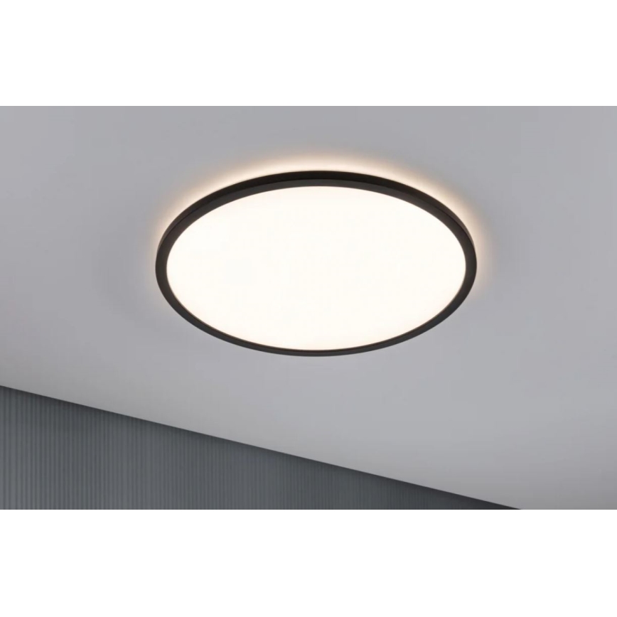 Paulmann 70999 - LED/22W Dimbaar paneel ATRIA 230V 3000K Ø 42 cm zwart