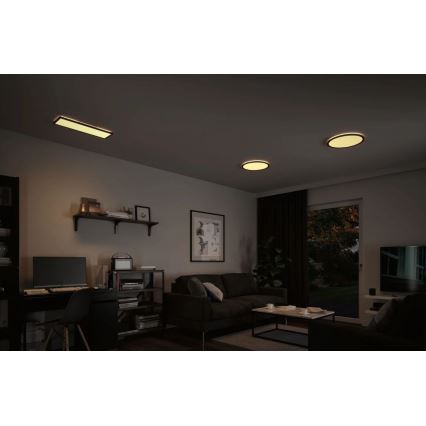 Paulmann 71002 - Panneau à intensité variable LED/22W ATRIA 230V 3000K 42x42 cm noir