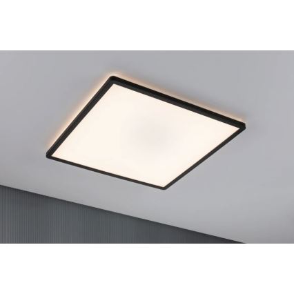 Paulmann 71002 - Panneau à intensité variable LED/22W ATRIA 230V 3000K 42x42 cm noir