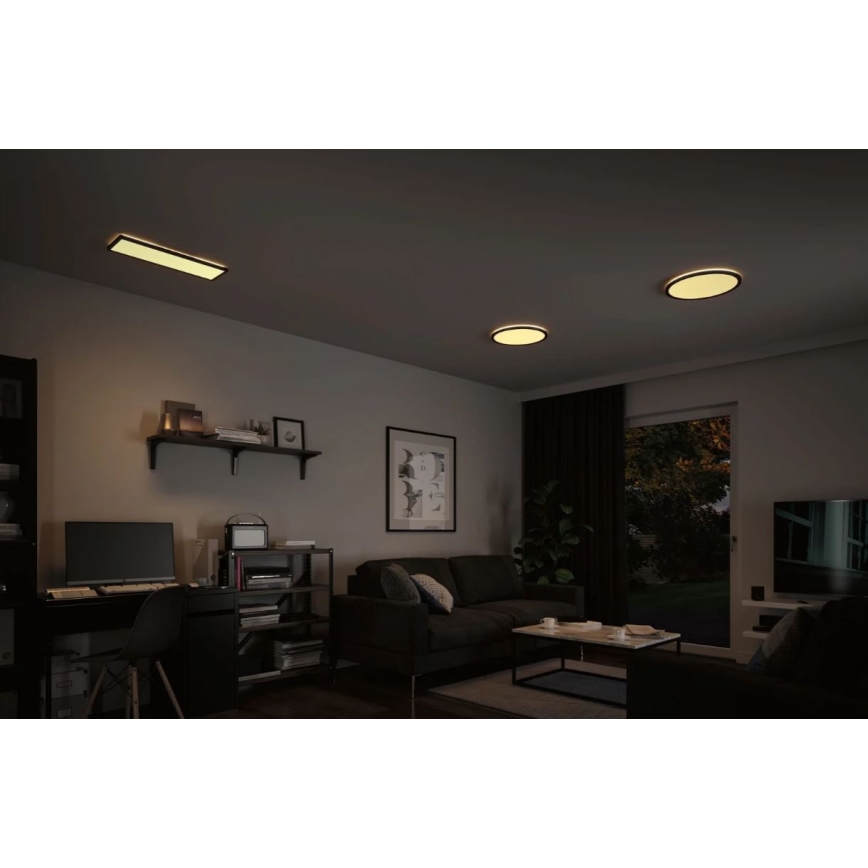 Paulmann 71003 - LED/22W Dimbaar lichtpaneel ATRIA 230V 3000K 20x58 cm zwart