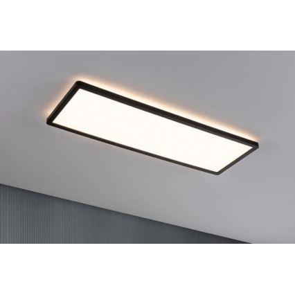 Paulmann 71003 - LED/22W Dimbaar lichtpaneel ATRIA 230V 3000K 20x58 cm zwart
