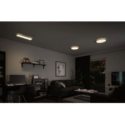 Paulmann 71016 - Panneau à intensité variable LED/22W ATRIA 230V 4000K 42x42 cm noir