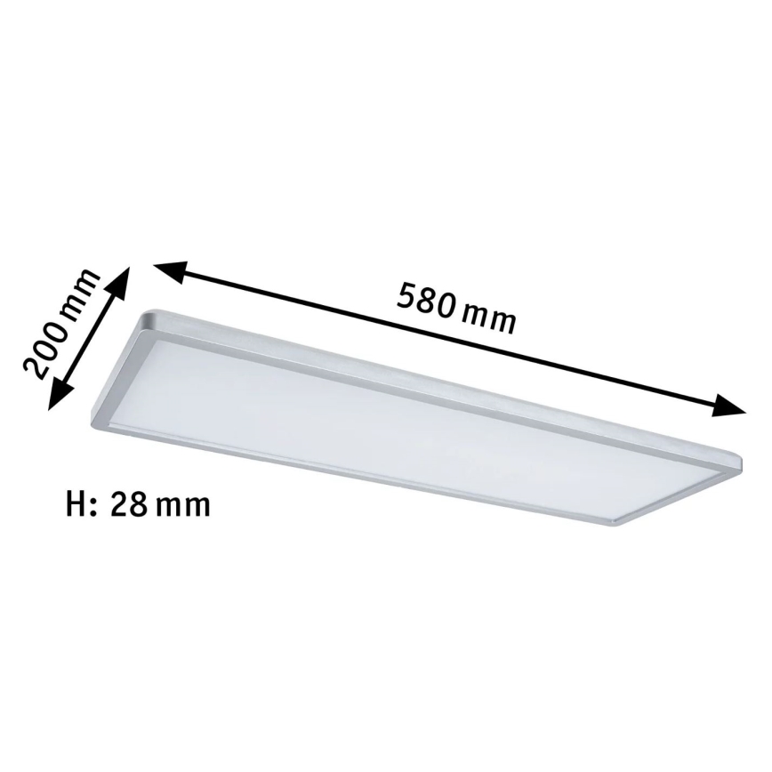 Paulmann 71020 - LED/20W RGBW Dimbaar lichtpaneel ATRIA 230V 4000K 20x58 cm + afstandsbediening