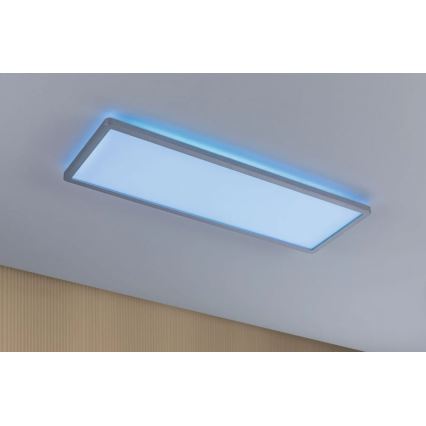 Paulmann 71020 - Panneau à intensité variable LED/20W RGBW ATRIA 230V 4000K 20x58 cm + télécommande