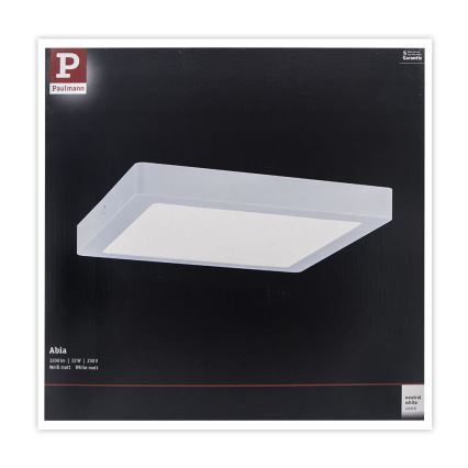 Paulmann 71022 - LED/22W Plafonnier ABIA 230V blanc