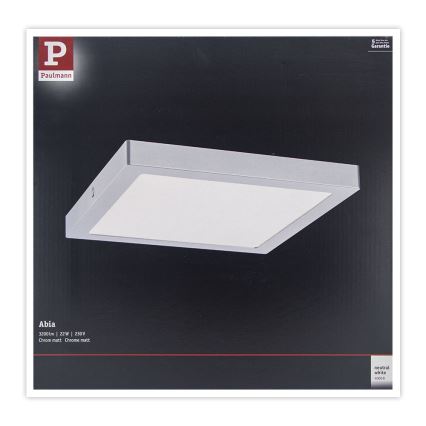 Paulmann 71024 - LED/22W Plafondlamp ABIA 230V mat chroom