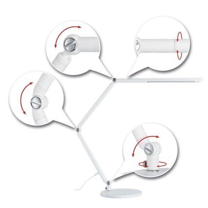 Paulmann 78911 - Lampe de table à intensité variable FLEXBAR 230V LED/10,6W /3000/4000/6500K