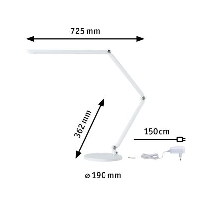 Paulmann 78911 - LED/10.6W Dimbare tafellamp FLEXBAR 230V 3000/4000/6500K