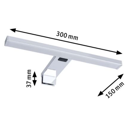 Paulmann 78950 - LED/3,7W IP44 Spiegelverlichting badkamer SELO 2700-6500K 230V