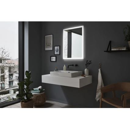 Paulmann 78951 - LED/22W IP44 Dimbaar badkamer verwarmde spiegel met een achtergrondverlichting 230V