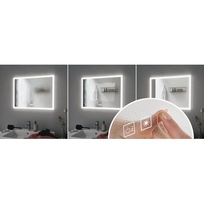 Paulmann 78951 - LED/22W IP44 Dimbaar badkamer verwarmde spiegel met een achtergrondverlichting 230V