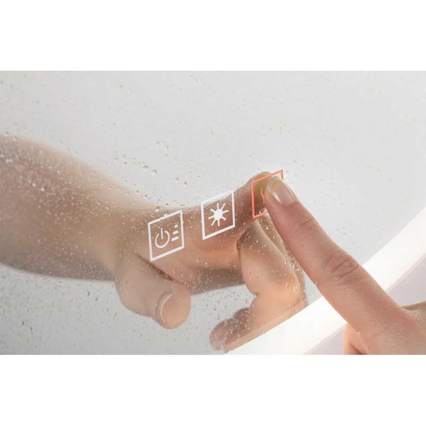 Paulmann 78951 - LED/22W IP44 Dimbaar badkamer verwarmde spiegel met een achtergrondverlichting 230V
