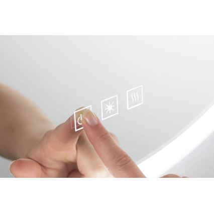 Paulmann 78952- LED/21W IP44 Dimbaar badkamer verwarmde verlicht spiegel MIRA 230V
