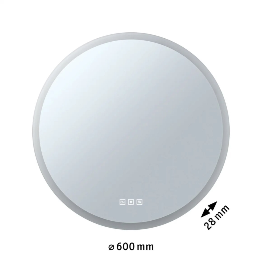 Paulmann 78952- LED/21W IP44 Dimbaar badkamer verwarmde verlicht spiegel MIRA 230V