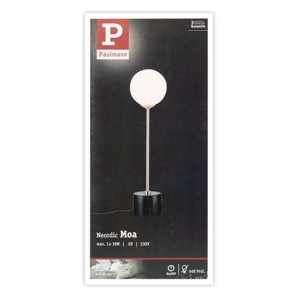 Paulmann 79662 - Lampe de table 1xG9/10W NEORDIC MOA 230V