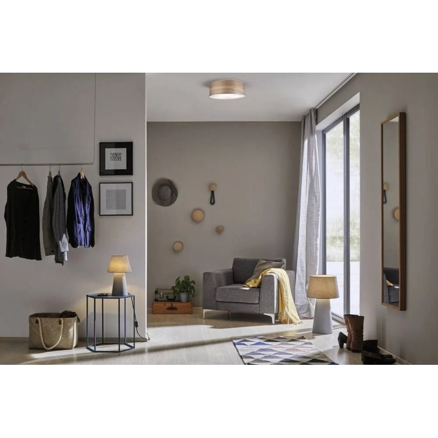 Paulmann 79687 - 3xE27/20W Plafondlamp NEORDIC LISKA 230V walnoot