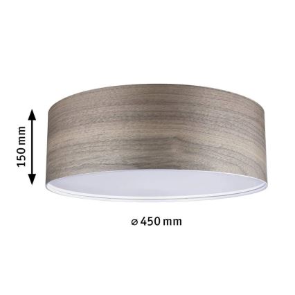 Paulmann 79687 - 3xE27/20W Plafondlamp NEORDIC LISKA 230V walnoot