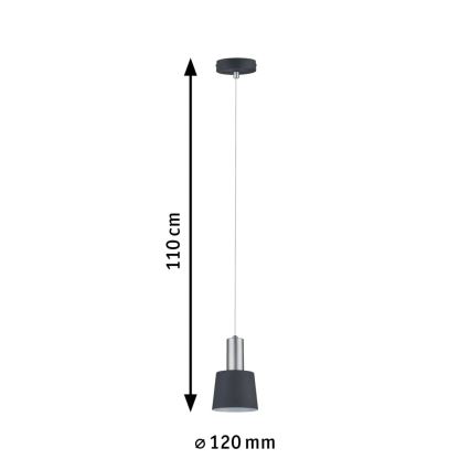 Paulmann 79691 - 1xE14/20W Hanglamp aan een koord NEORDIC HALDAR 230V