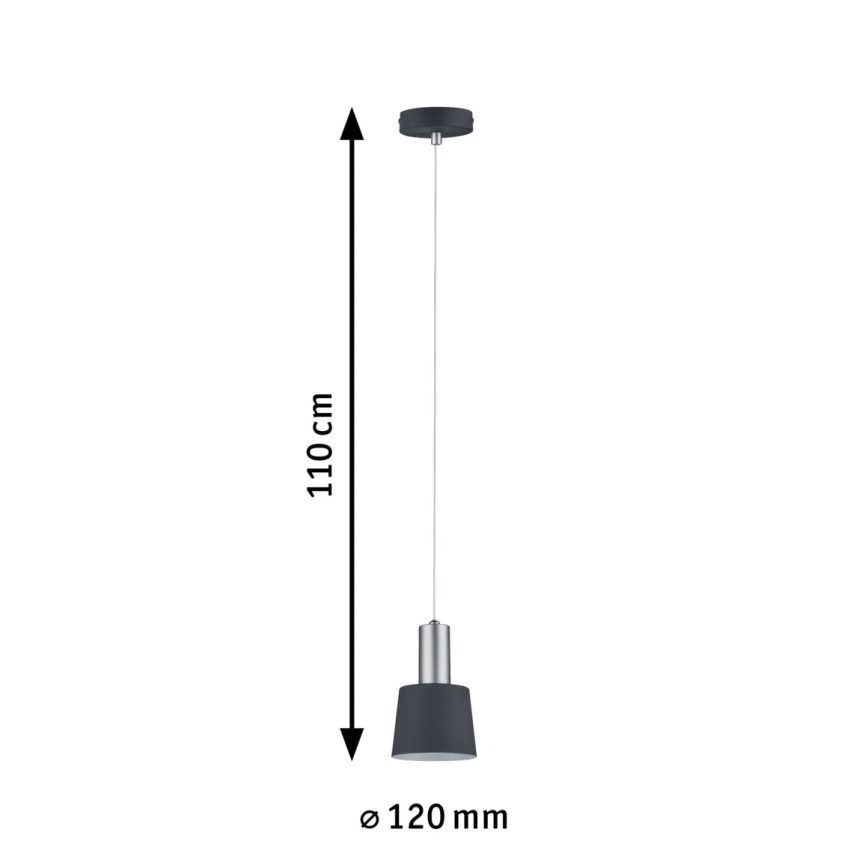 Paulmann 79691 - 1xE14/20W Hanglamp aan een koord NEORDIC HALDAR 230V