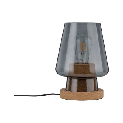 Paulmann 79736 - 1xE27/20W Lampe de table IBEN 230V fumée
