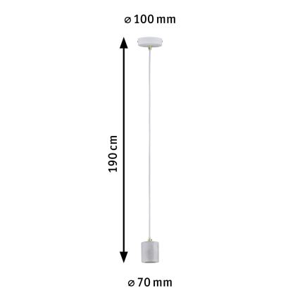 Paulmann 79750 - 1xE27/20W Suspension filaire NORDIN 230V