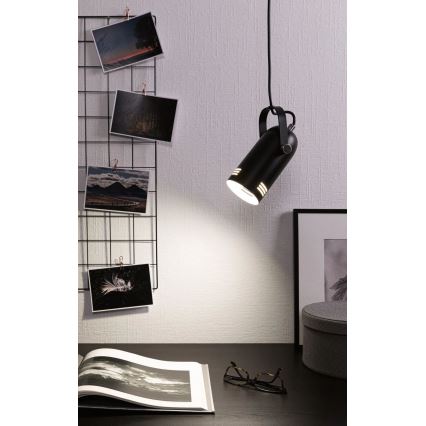 Paulmann 79766 - 1xE27/15W Hanglamp aan kabel LAVEA 230V zwart