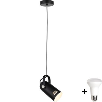 Paulmann 79766 - LED 1xE27/8W Hanglamp aan snoer LAVEA 230V zwart