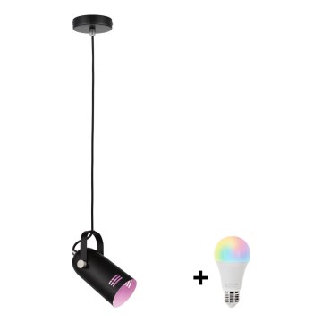 Paulmann 79766 - Suspension LED RGBW 1xE27/9W LAVEA sur câble 230V noir