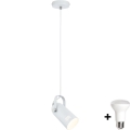 Paulmann 79767 - LED 1xE27/8W Suspension à câble LAVEA 230V blanche
