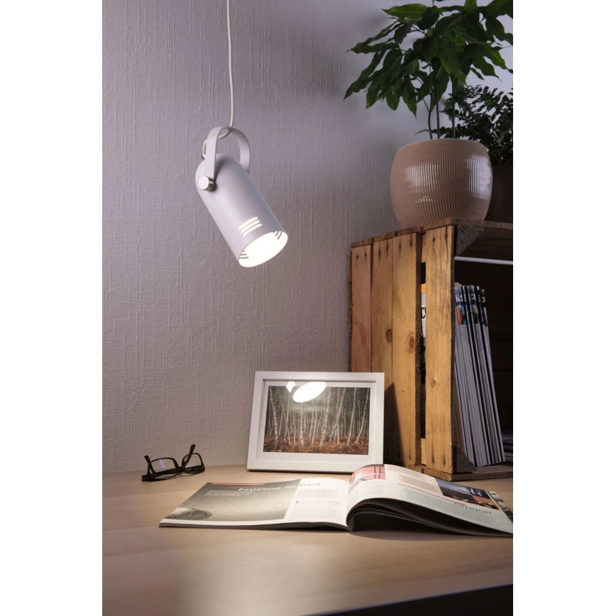 Paulmann 79767 - Suspension LAVEA LED RGBW 1xE27/9W sur câble 230 V blanche