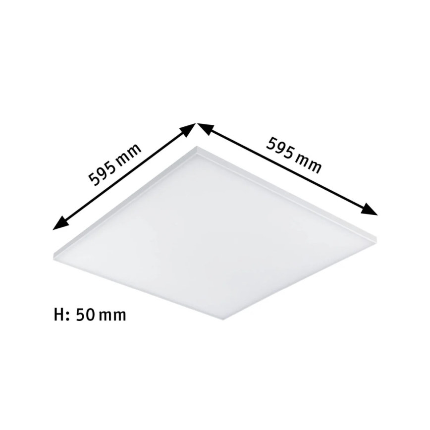 Paulmann 79822 - LED/34W Plafonnier à intensité variable VELORA 230V